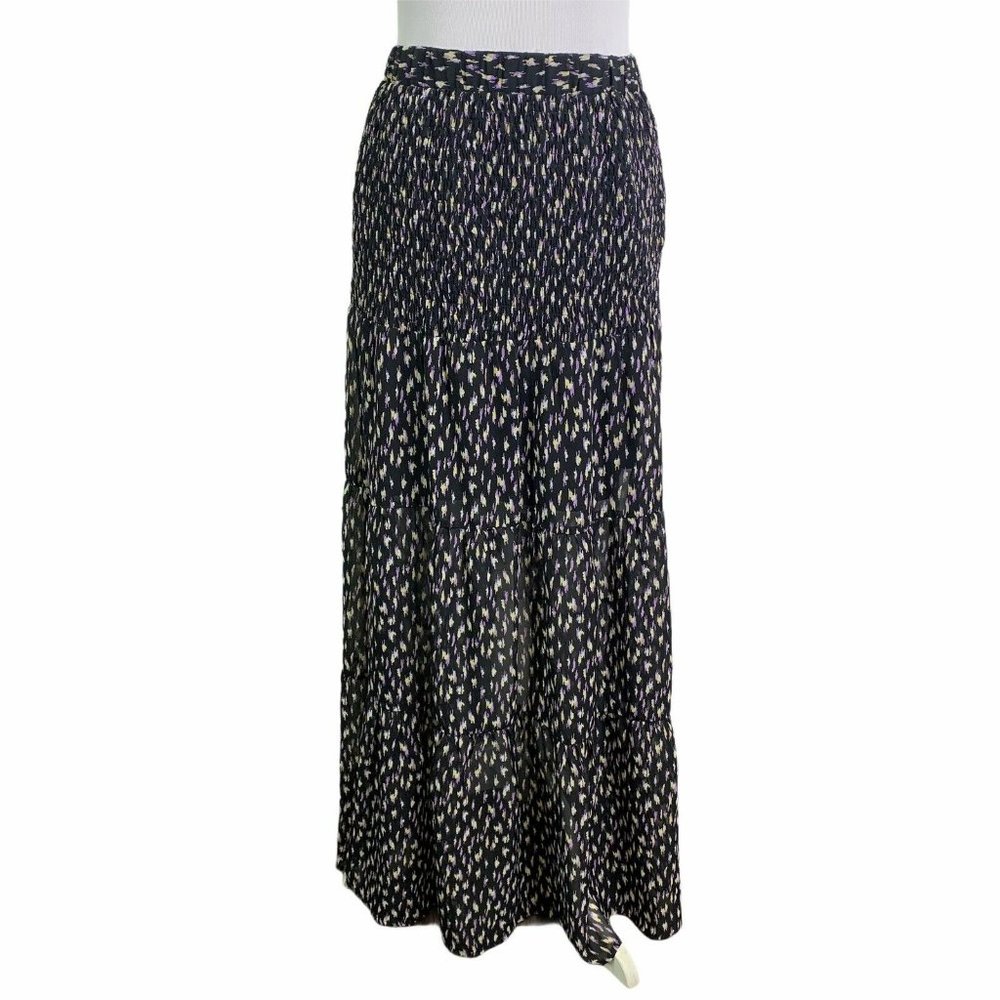 Code X Mode Print Tiered Elastic Waist Maxi Skirt - image 7